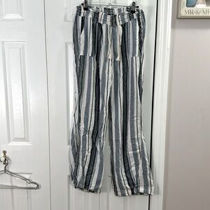 Blue Striped Beach Pants